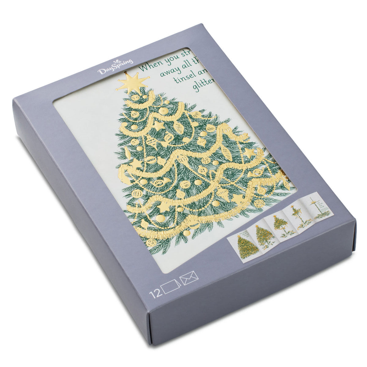 Christmas Boxed Cards: Tree to Cross, 12 Cards & 12 Envelopes