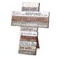 Stacked Wood Cross: Believe, Medium (1 John 5:13)