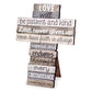 Stacked Wood Cross: Love, Medium (1 Cor 13:4-7)