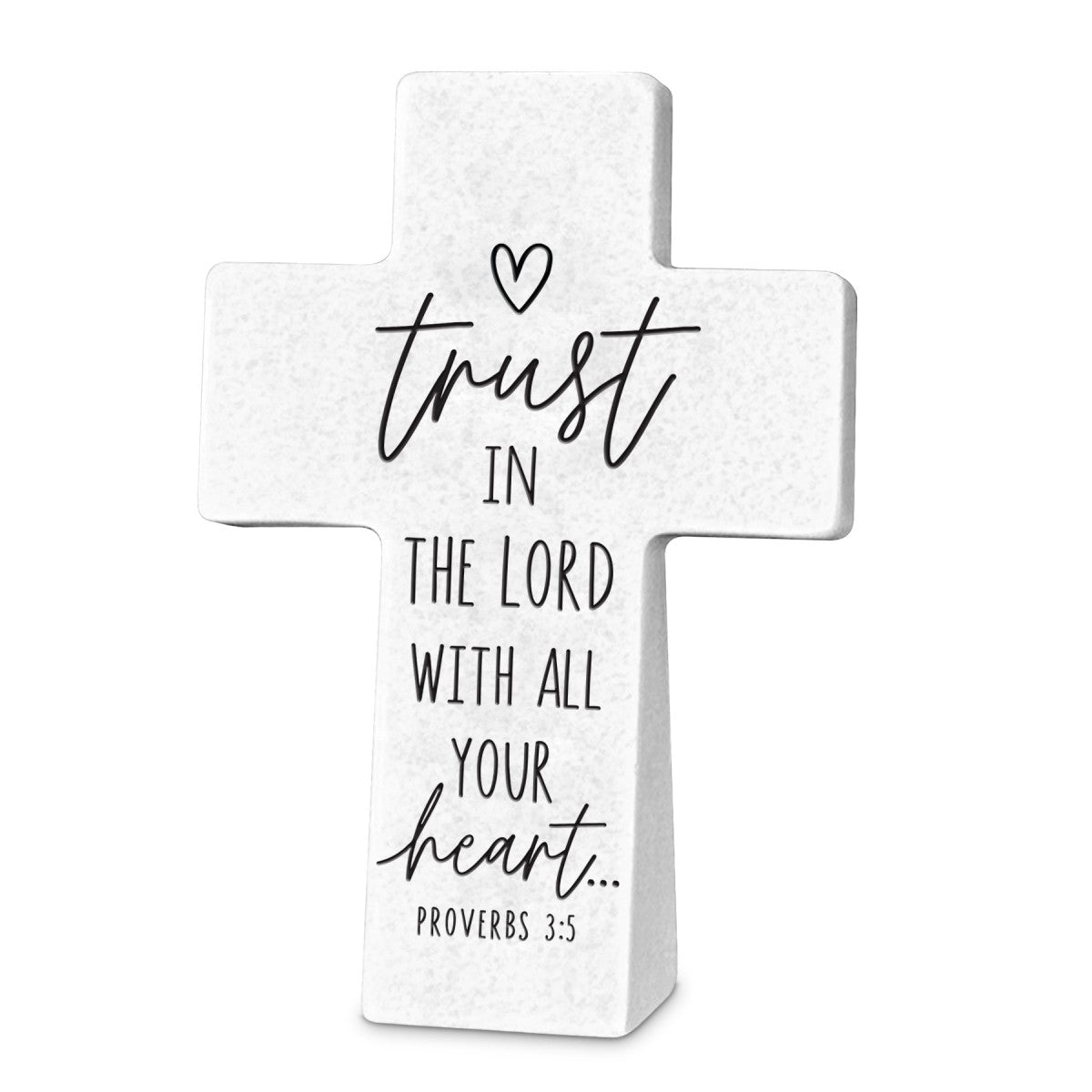 Cross (Resin Stone): She Inspires Trust, Proverbs 3:5