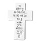 Cross (Resin Stone): She Inspires Strong, Joshua 1:9