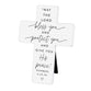 Ceramic Cross: Bless You Easel Back (Numbers 6:24,26)