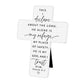 Ceramic Cross: My Refuge Easel Back (Psalm 91:2)