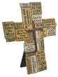 Resin Cross: Stacked Stones Look (Easel Stand or Wall Hanging option)