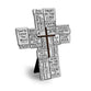 Cross: Stacked Stones, Gray, Easel Back (Resin)