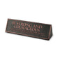 Tabletop Plaque: Be Strong and Courageous Resin (Joshua 1:9)
