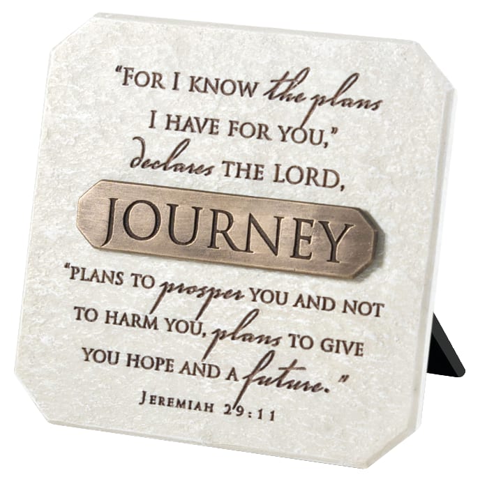 Tabletop Plaque: Journey Bronze (Polyresin)