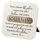 Tabletop Plaque: Journey Bronze (Polyresin)