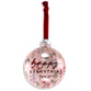 Christmas Ornament (Hand-blown Glass): Happy Everything, Floral (Psalm 103:5), Comes in a clear gift box