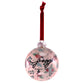 Christmas Ornament (Hand-blown Glass):  Joy, Floral (Romans 15:13), Comes in a clear gift box