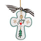 Christmas Ornament (Resin): Cross, Merry and Bright, Joy (Luke 2:11)