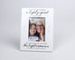 Resin Photo Frame: A Light So Great (Phil. 1:3, 1 Thes. 3:9, Philemon 1:7, Ps. 116:15) White