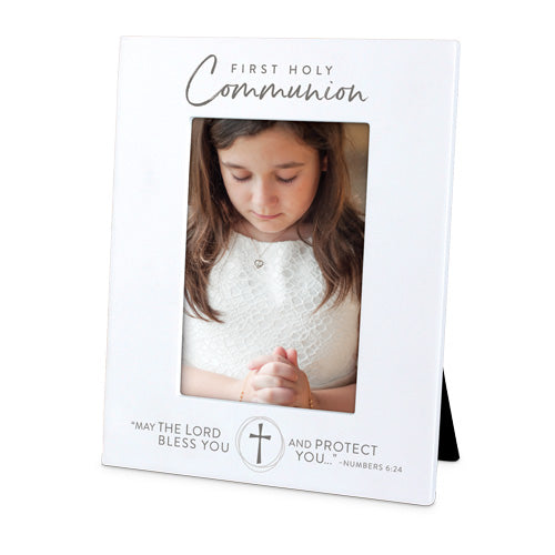 Photo Frame Precious Occasions: First Holy Communion, Cast Stone (Numbers 6:24)