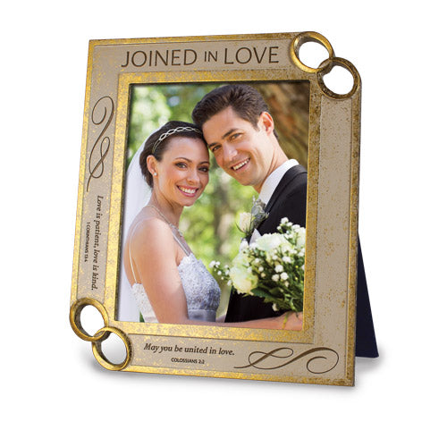 Photo Frame: Joined in Love Resin (Col 2:2, 1 Cor 13:4)