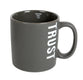 Ceramic Mug: Trust, Charcoal (Proberbs 3:5) Simply Scripture (473 Ml)