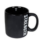 Ceramic Mug: Strength, Black (Joshua 1:9) Simply Scripture (473 Ml)