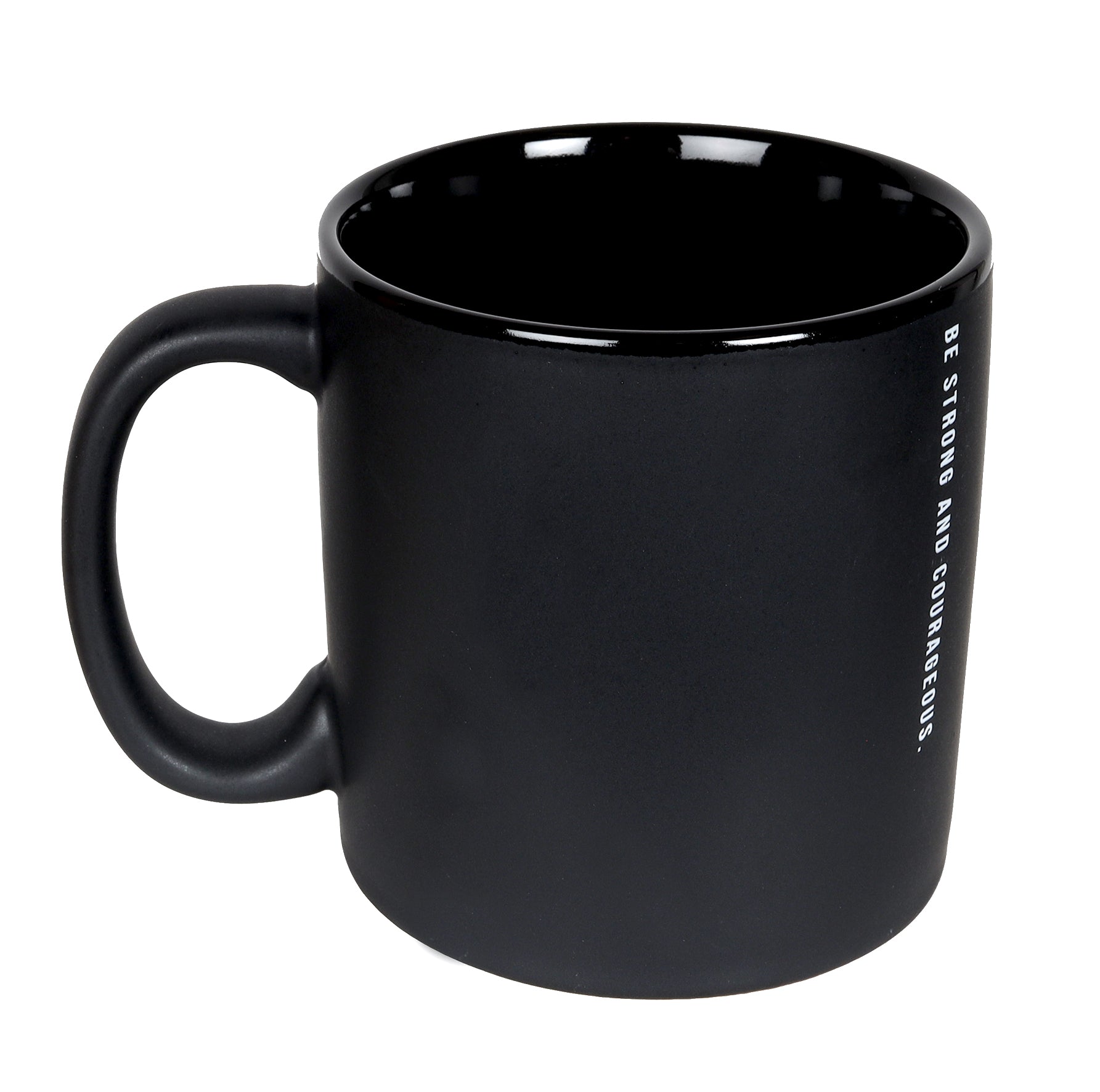 Ceramic Mug: Strength, Black (Joshua 1:9) Simply Scripture (473 Ml)