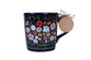 Ceramic Mug: Floral Flourish, Bless Protect Peace, Blue (Numbers 6:24, 26) (591 Ml)