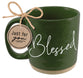 Ceramic Mug (503ml): Blessed, Green (Numbers 6:24 & 26) Powerful Words