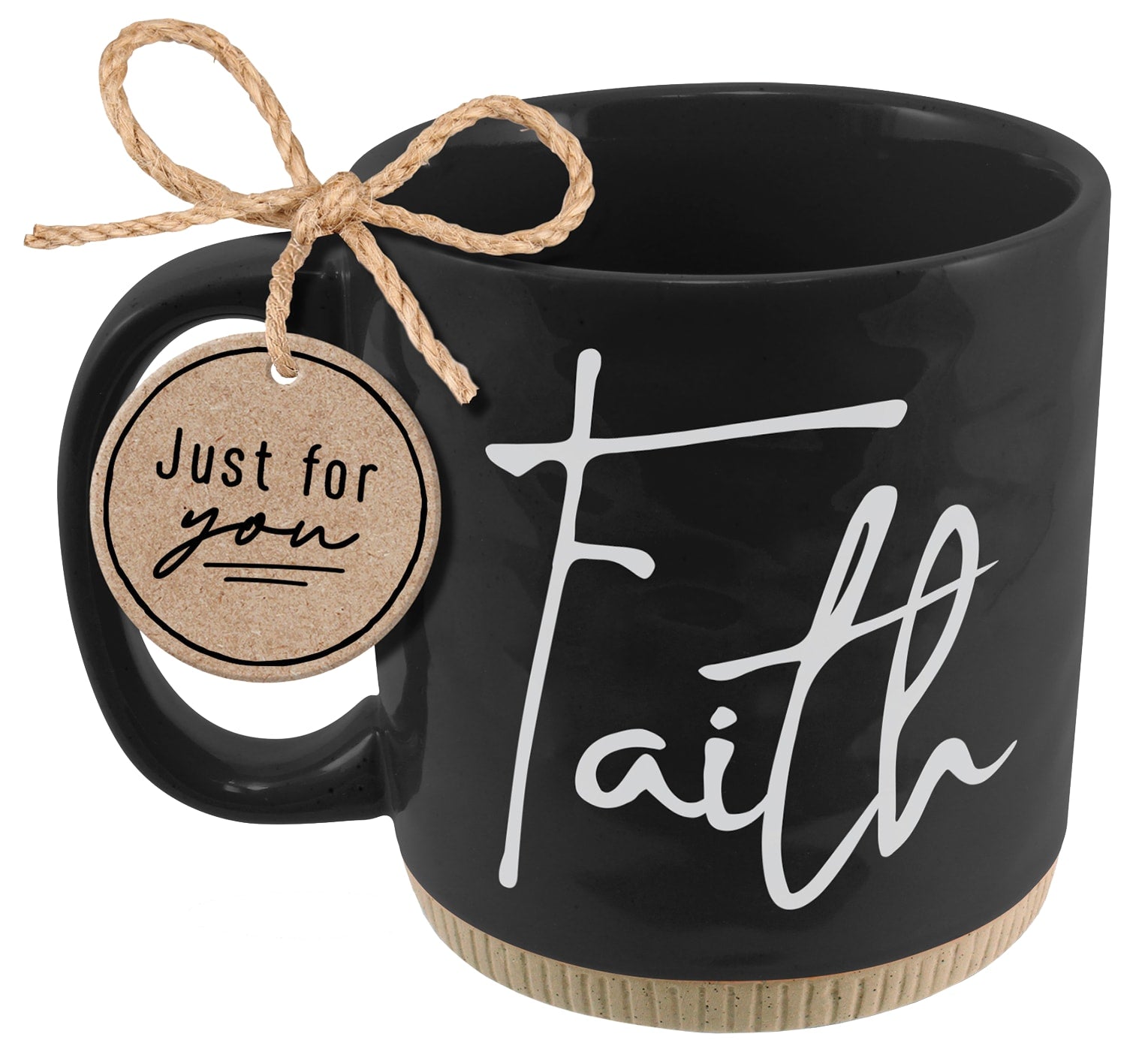 Ceramic Mug: Faith, Black (Proverbs 3:5-6) Powerful Words (503 Ml)
