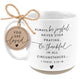 Ceramic Mug: Be Joyful (1 Thess. 5:16-18) White, Raw Bottom (591 Ml)