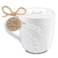 Ceramic Mug: Loved (Romans 5:5) Textured (473 Ml)
