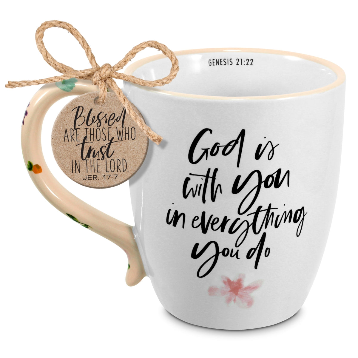 Ceramic Mug: Trusting God, God is With You (Genesis 21:22) (561 Ml)