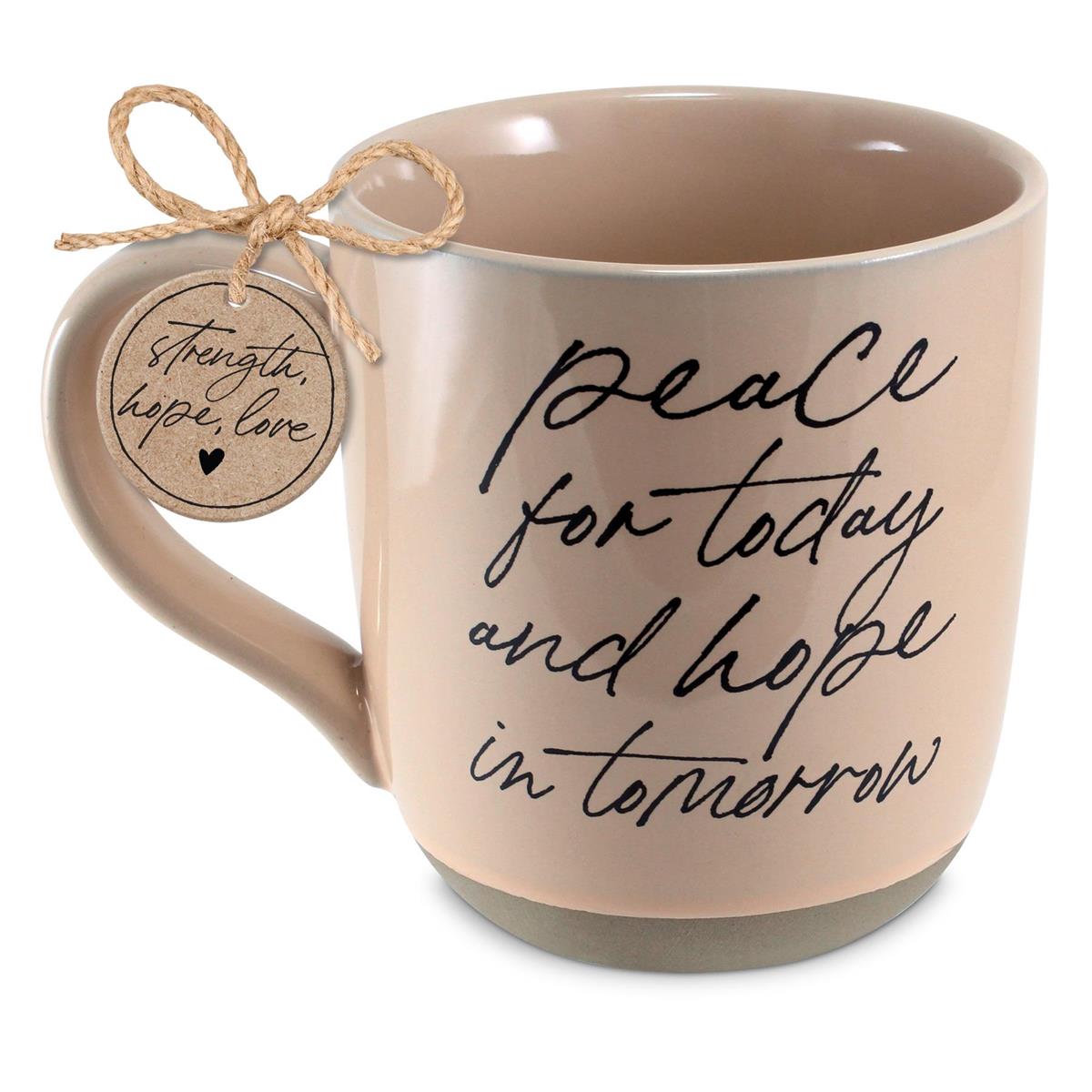 Ceramic Mug (532ml): Peace For Today, Blush, Psalm 29:11 and Romans 15:13 (Hope in the Lord)