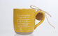 Ceramic Mug (532ml): Start Each Day with God, Yellow, Phil. 4:13, Psalm 28:7 (Hope in the Lord)