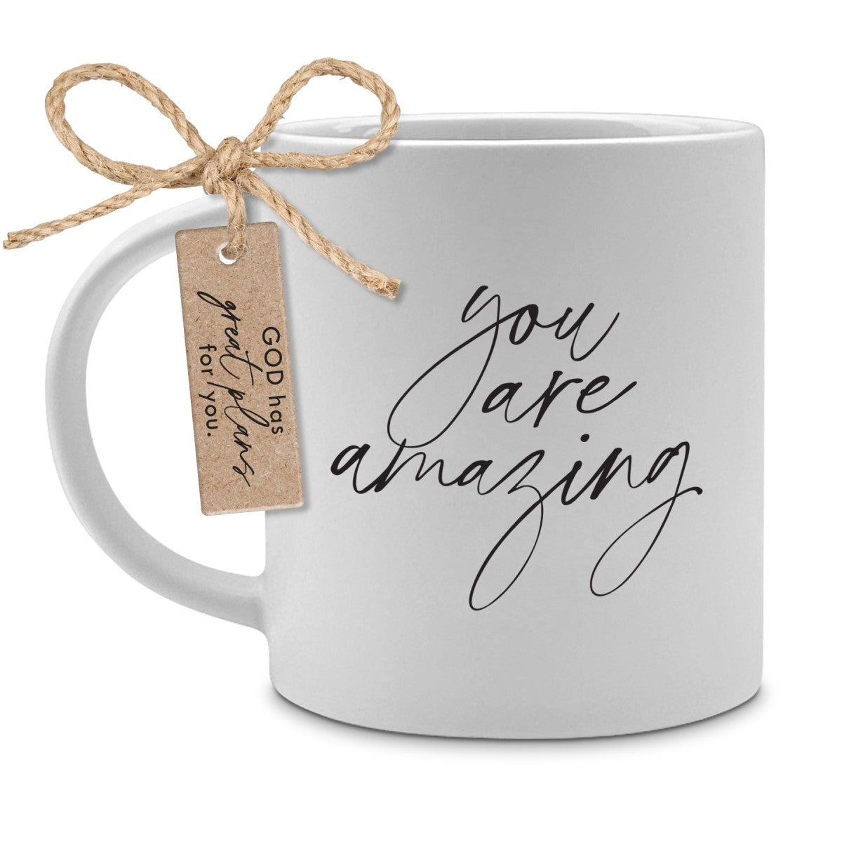 Ceramic Mug (532ml): Boldly Believe, You Are Amazing (Eph. 3:19) White