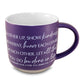 Ceramic Mug (561ml): Done in Love, Spread Love Tag and Twine, Purple