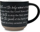 Ceramic Mug (562ml): Armor of God (Ephesians 6: 4-18), Black with Textured Raw Grey Bottom