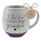 Ceramic Mug (532ml): Just for You, Grandma (Phil. 1:7) White/Purple bottom