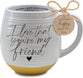 Ceramic Mug (532ml):  Just for You, Friend (Phil. 1:7) White/Yellow bottom