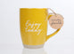 Ceramic Mug (473ml): Enjoy Today (1 Thes. 5:16-18, Gen. 21:22) Raw Bottom, Satin Texture (Everyday Reminder)