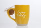 Ceramic Mug (473ml): Enjoy Today (1 Thes. 5:16-18, Gen. 21:22) Raw Bottom, Satin Texture (Everyday Reminder)