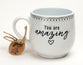 Ceramic Mug : You Are Amazing (Phil 1:7) White With Black Print (473ml) (Artisan Doodle Mugs Series)