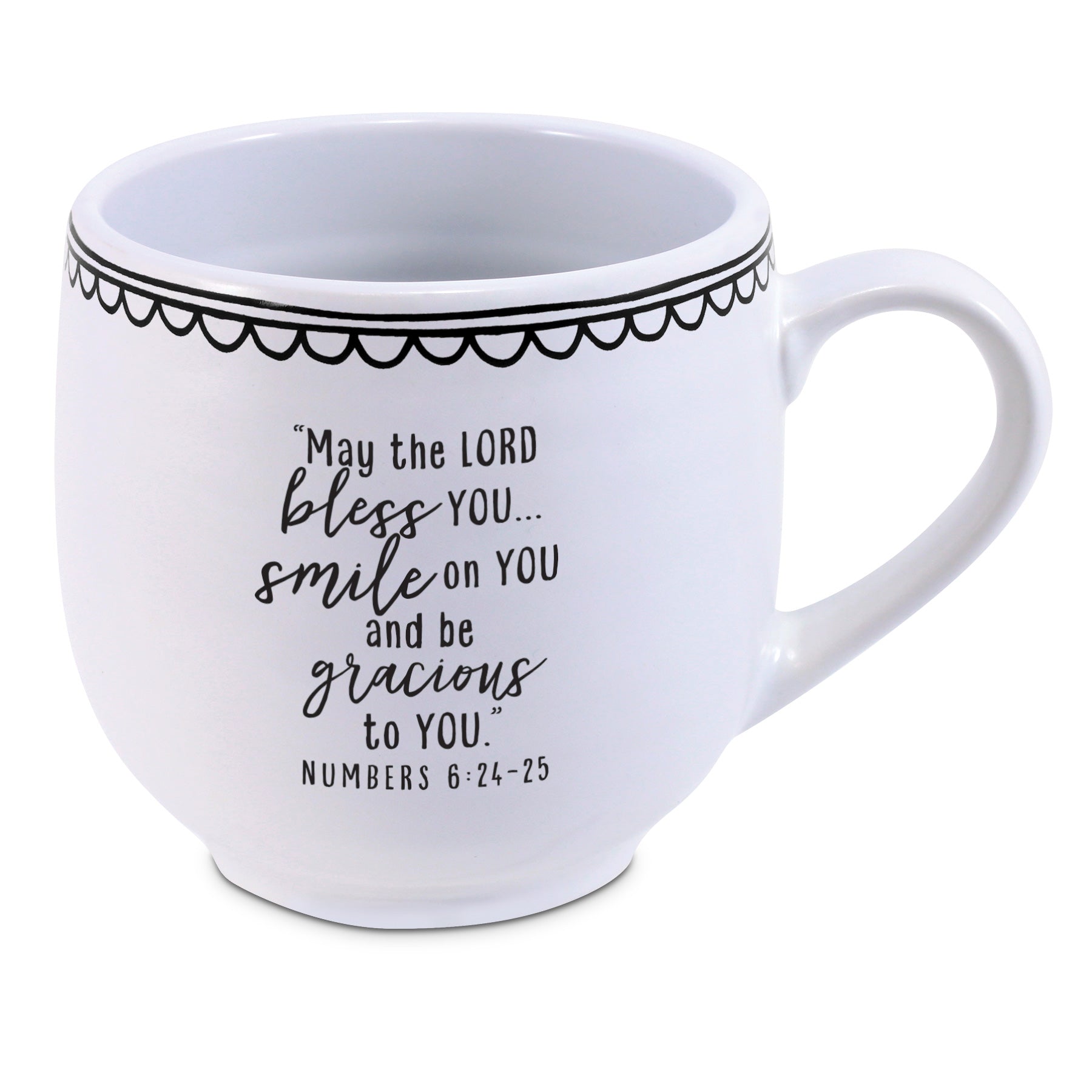 Ceramic Mug: Blessing (Numbers 6:24-25) Artisan Doodles (532 Ml)