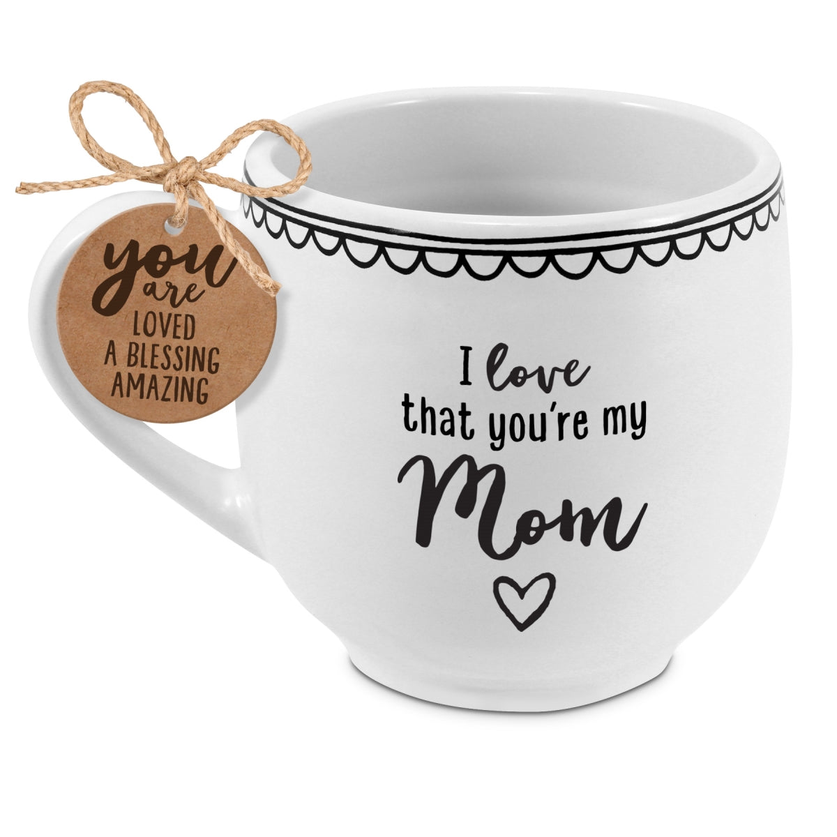 Ceramic Mug: Artisan Doodles, I Love That You're My Mom (Phil 1:7) (532 Ml)