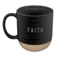 Ceramic Mug: Faith (Matt 19:26) Black Texture (532ml)