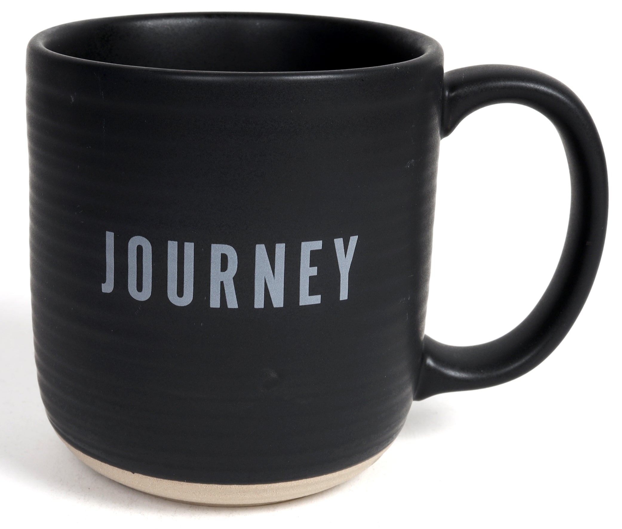 Ceramic Mug: Journey (Proverbs 3:6) Black Textured (592 Ml)