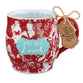 Ceramic Mug: Pretty Prints, You Are Loved, Red/White, (Isaiah 43:4) (384 Ml)