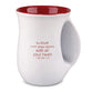 Ceramic Handwarmer Mug: So Loved, White/Red Heart (1 Peter 1:22) (532 Ml)
