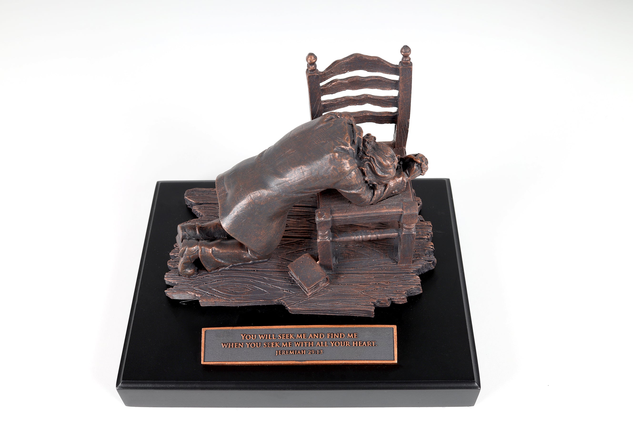 Moments of Faith Sculpture: Praying Man (Resin/ Mdf Base)