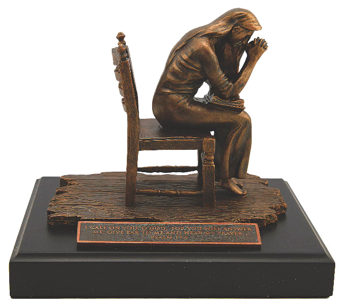 Moments of Faith Sculpture: Praying Woman