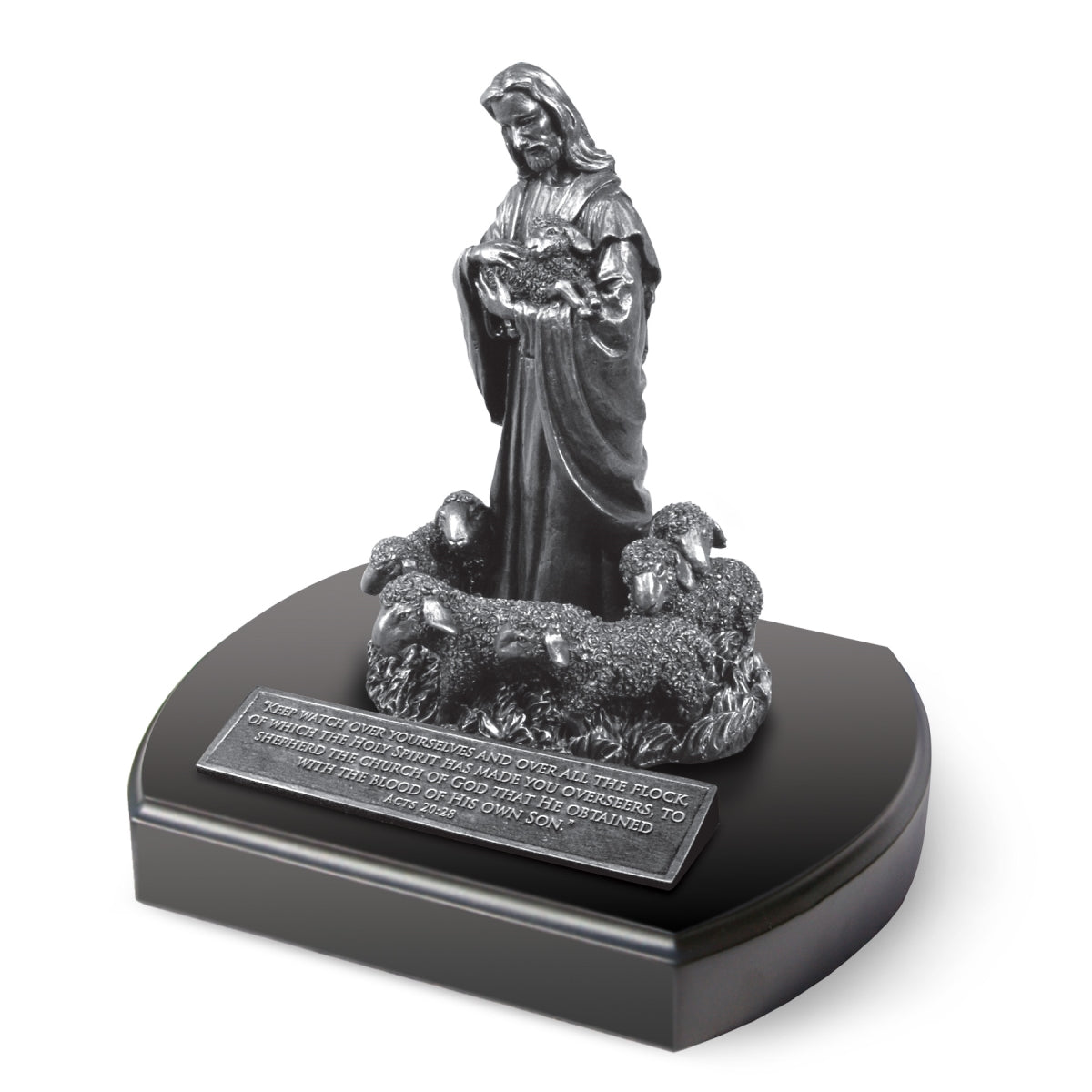 Resin/Mdf Sculpture: Moments of Faith, Good Shepherd, Ministry Edition (Acts 30:28)