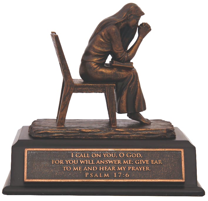 Moments of Faith Sculpture: Praying Woman, Small