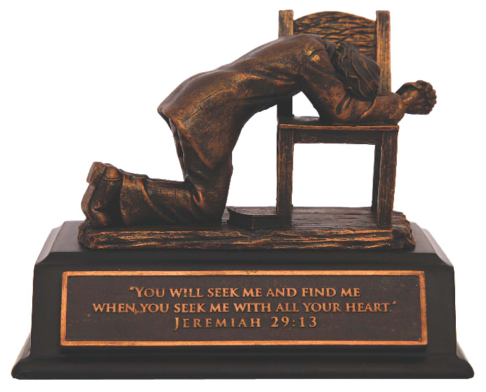 Moments of Faith Sculpture: Praying Man, Small