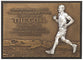 Resin/Mdf Plaque: Sculpture Moments of Faith, Runner (Phil 3:13-14)
