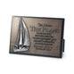 Resin/Mdf Plaque: Sculpture Moments of Faith, Sailboat (Jer 29:11)